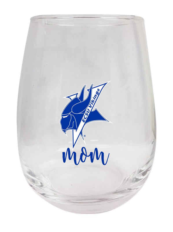 Elizabeth City State University 15 oz Stemless Wine Glass for Mom Officially Licensed