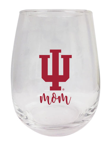Indiana Hoosiers 15 oz Stemless Wine Glass for Mom Officially Licensed