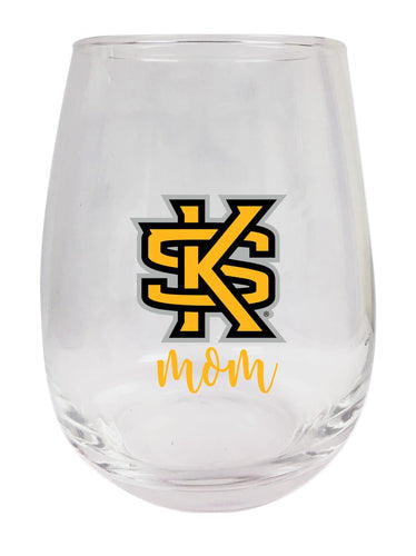 Kennesaw State University 15 oz Stemless Wine Glass for Mom Officially Licensed