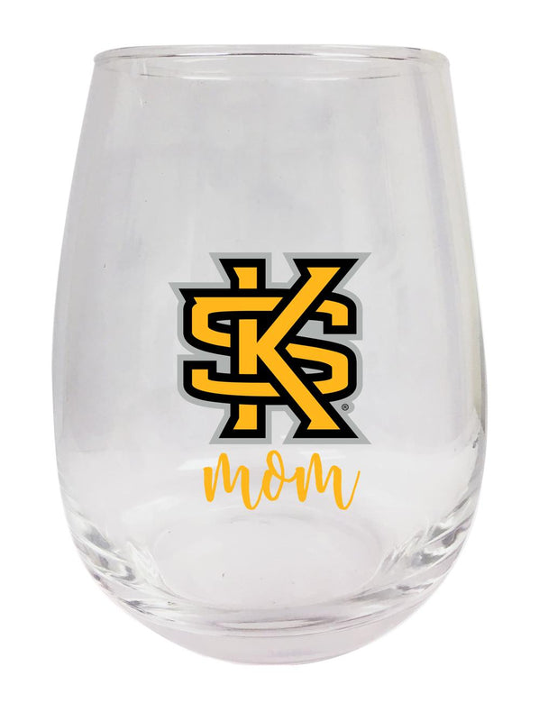 Kennesaw State University 15 oz Stemless Wine Glass for Mom Officially Licensed
