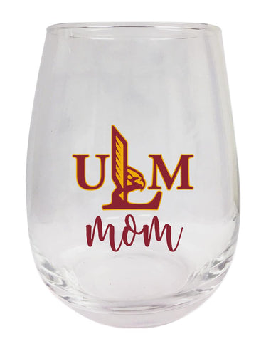 University of Louisiana Monroe 15 oz Stemless Wine Glass for Mom Officially Licensed