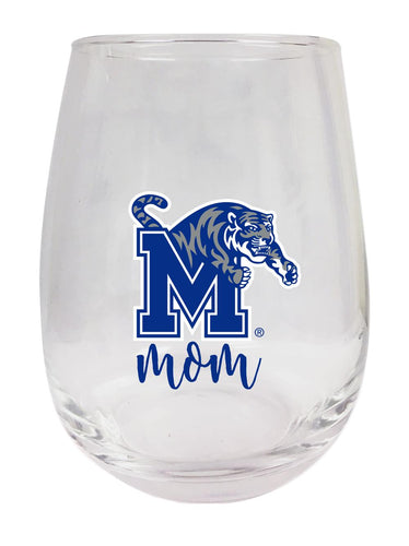 Memphis Tigers 15 oz Stemless Wine Glass for Mom Officially Licensed