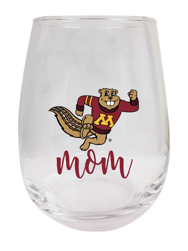 Minnesota Gophers 15 oz Stemless Wine Glass for Mom Officially Licensed