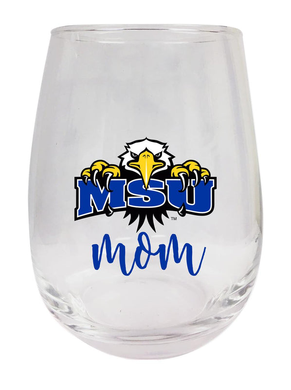 Morehead State University 15 oz Stemless Wine Glass for Mom Officially Licensed