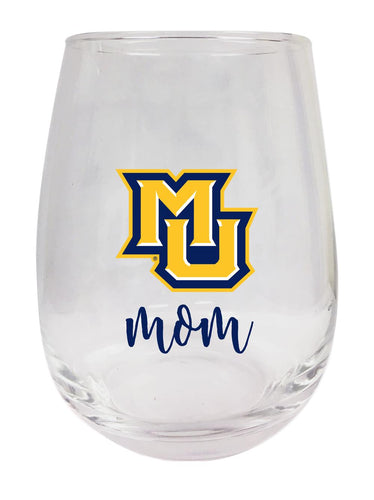 Marquette Golden Eagles 15 oz Stemless Wine Glass for Mom Officially Licensed