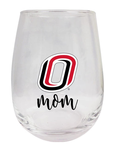 Nebraska at Omaha 15 oz Stemless Wine Glass for Mom Officially Licensed