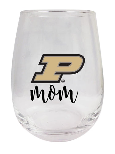 Purdue Boilermakers 15 oz Stemless Wine Glass for Mom Officially Licensed