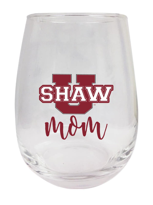 Shaw University Bears 15 oz Stemless Wine Glass for Mom Officially Licensed