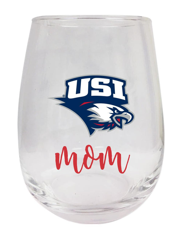 University of Southern Indiana 15 oz Stemless Wine Glass for Mom Officially Licensed