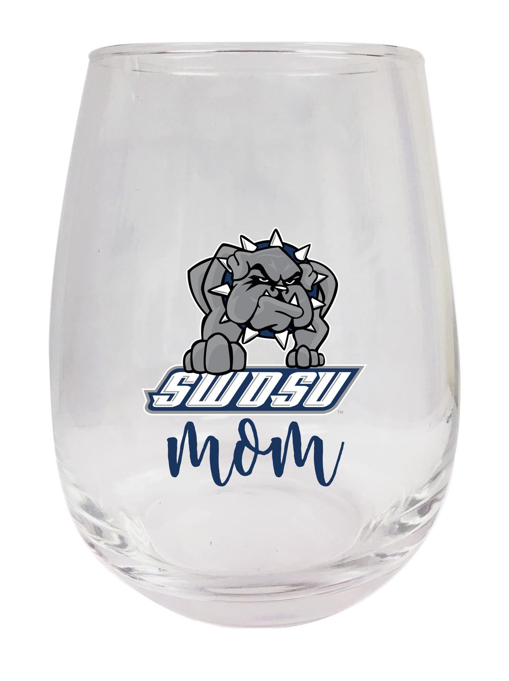 Southwestern Oklahoma State University 15 oz Stemless Wine Glass for Mom Officially Licensed