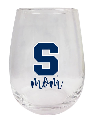 Syracuse Orange 15 oz Stemless Wine Glass for Mom Officially Licensed