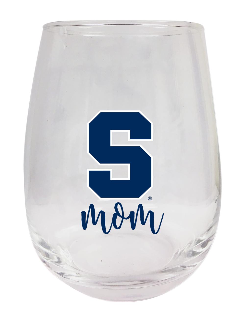Syracuse Orange 15 oz Stemless Wine Glass for Mom Officially Licensed