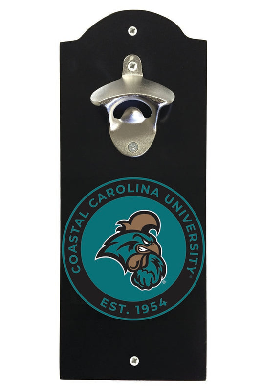 Coastal Carolina University Wall Mounted Bottle Opener Black Officially Licensed Collegiate Product Black