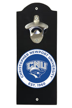 Load image into Gallery viewer, Christopher Newport Captains Wall Mounted Bottle Opener  Officially Licensed Collegiate Product
