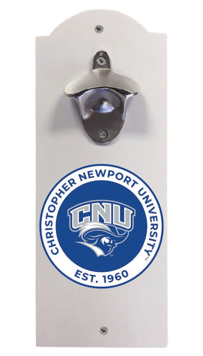 Christopher Newport Captains Wall Mounted Bottle Opener White Officially Licensed Collegiate Product White