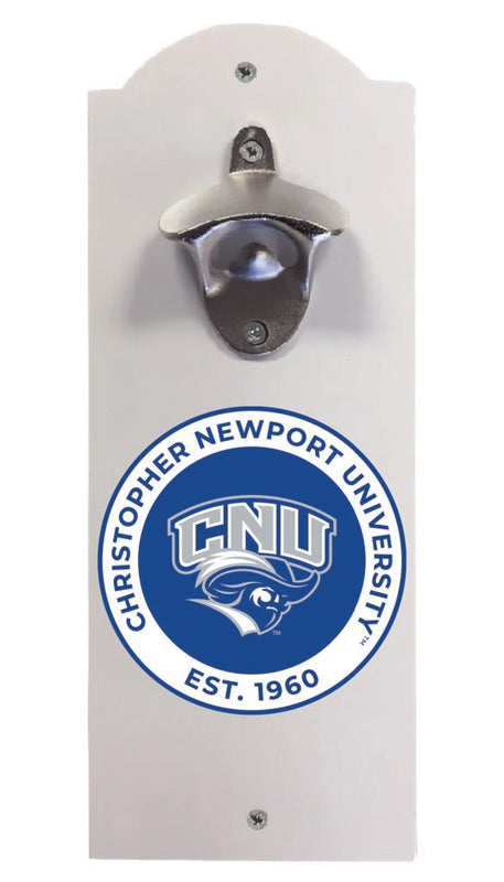 Christopher Newport Captains Wall Mounted Bottle Opener White Officially Licensed Collegiate Product White