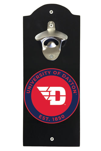 Dayton Flyers Wall Mounted Bottle Opener Black Officially Licensed Collegiate Product Black