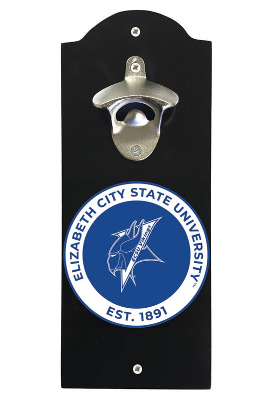 Elizabeth City State University Wall Mounted Bottle Opener Black Officially Licensed Collegiate Product Black