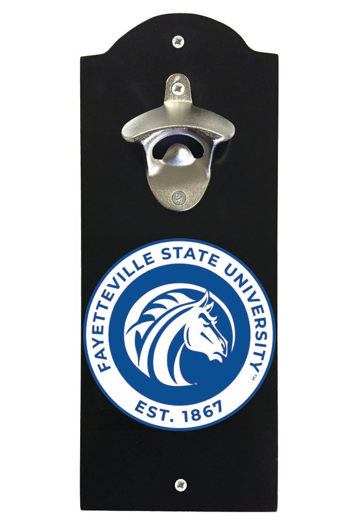 Fayetteville State University Wall Mounted Bottle Opener Black Officially Licensed Collegiate Product Black