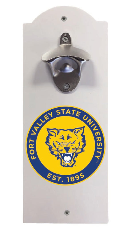 Fort Valley State University Wall Mounted Bottle Opener White Officially Licensed Collegiate Product White