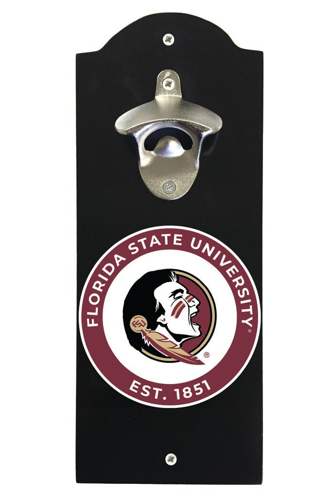 Florida State Seminoles Wall Mounted Bottle Opener Black Officially Licensed Collegiate Product Black