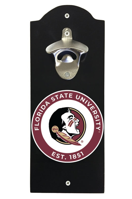 Florida State Seminoles Wall Mounted Bottle Opener Black Officially Licensed Collegiate Product Black