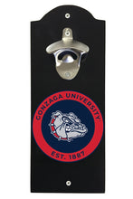 Load image into Gallery viewer, Gonzaga Bulldogs Wall Mounted Bottle Opener Black Officially Licensed Collegiate Product Black
