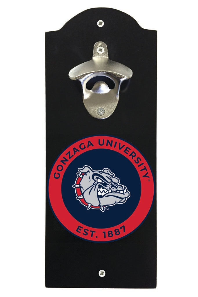 Gonzaga Bulldogs Wall Mounted Bottle Opener Black Officially Licensed Collegiate Product Black