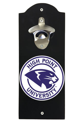 High Point University Wall Mounted Bottle Opener Black Officially Licensed Collegiate Product Black