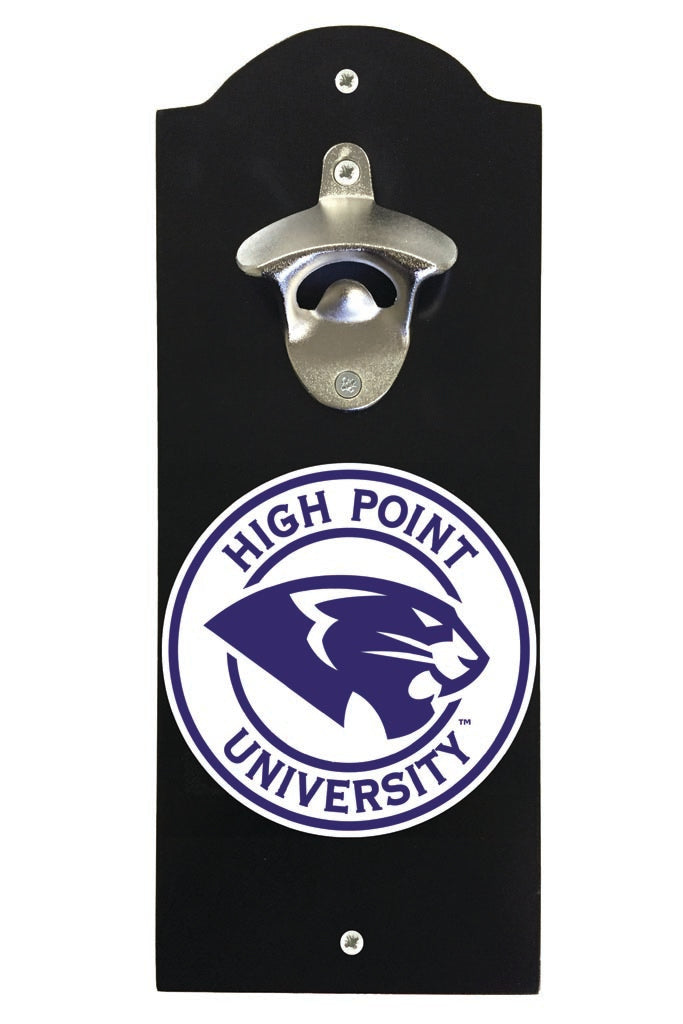 High Point University Wall Mounted Bottle Opener Black Officially Licensed Collegiate Product Black