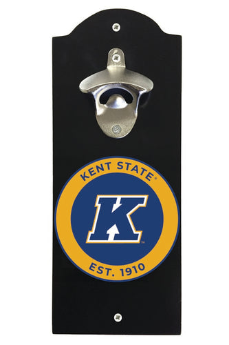 Kent State University Wall Mounted Bottle Opener Black Officially Licensed Collegiate Product Black