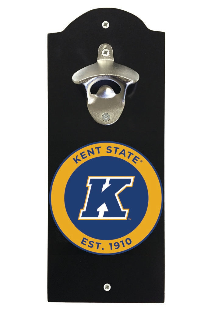 Kent State University Wall Mounted Bottle Opener Black Officially Licensed Collegiate Product Black
