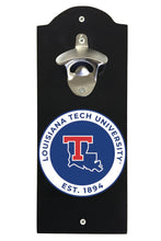 Load image into Gallery viewer, Louisiana Tech Bulldogs Wall Mounted Bottle Opener  Officially Licensed Collegiate Product
