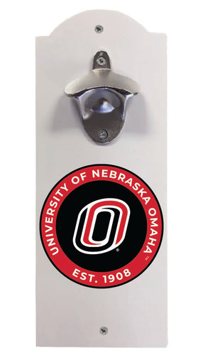 Nebraska at Omaha Wall Mounted Bottle Opener White Officially Licensed Collegiate Product White