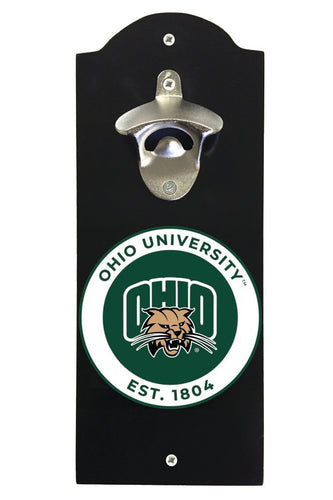 Ohio University Wall Mounted Bottle Opener Black Officially Licensed Collegiate Product Black