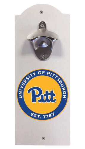 Pittsburgh Panthers Wall Mounted Bottle Opener White Officially Licensed Collegiate Product White