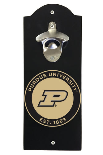 Purdue Boilermakers Wall Mounted Bottle Opener Black Officially Licensed Collegiate Product Black