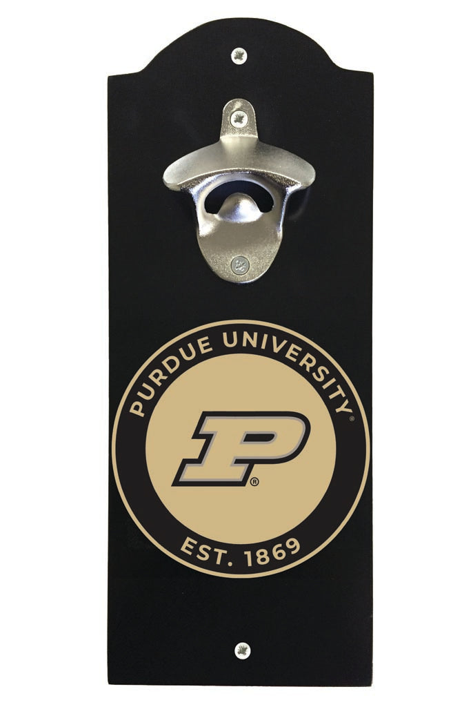 Purdue Boilermakers Wall Mounted Bottle Opener Black Officially Licensed Collegiate Product Black
