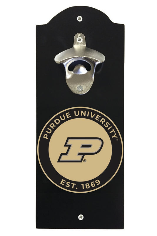 Purdue Boilermakers Wall Mounted Bottle Opener Black Officially Licensed Collegiate Product Black