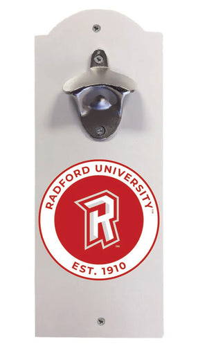 Radford University Highlanders Wall Mounted Bottle Opener White Officially Licensed Collegiate Product White