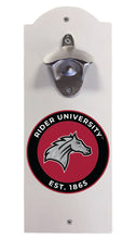 Load image into Gallery viewer, Rider University Broncs Wall Mounted Bottle Opener  Officially Licensed Collegiate Product
