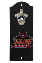 Load image into Gallery viewer, Shaw University Bears Wall Mounted Bottle Opener  Officially Licensed Collegiate Product
