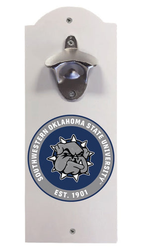 Southwestern Oklahoma State University Wall Mounted Bottle Opener White Officially Licensed Collegiate Product White