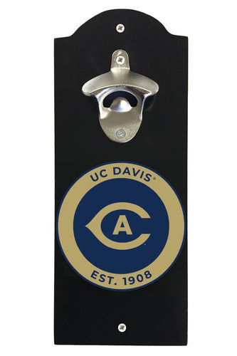 UC Davis Aggies Wall Mounted Bottle Opener Black Officially Licensed Collegiate Product Black