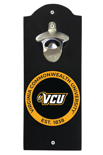 Virginia Commonwealth Wall Mounted Bottle Opener Black Officially Licensed Collegiate Product Black