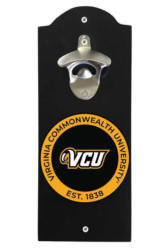 Virginia Commonwealth Wall Mounted Bottle Opener Black Officially Licensed Collegiate Product Black