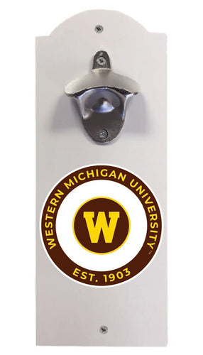 Western Michigan University Wall Mounted Bottle Opener White Officially Licensed Collegiate Product White