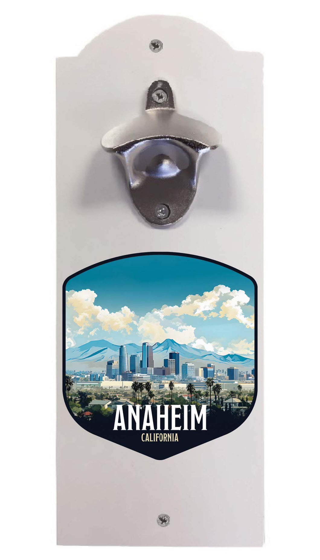 Anaheim California Design A Souvenir Wall mounted bottle opener White White