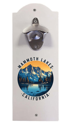 Mammoth Lakes California Design B Souvenir Wall mounted bottle opener White White