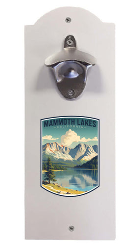 Mammoth Lakes California Design C Souvenir Wall mounted bottle opener White White
